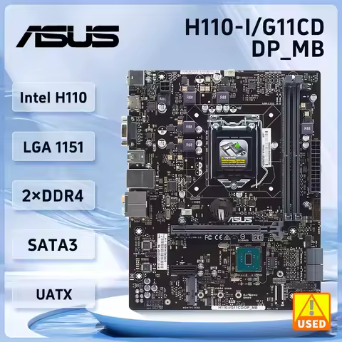 ASUS H110-I/G11CD/DP_MB Motherboard Intel H110 LGA 1151 DDR4 32GB USB3.0 ATX support 6/7th Gen Intel