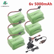 6v 5000mAh Ni-MH Battery SM Plug and 6v Charger Set For RC Toys Cars Boat truck train Gun Robot Part