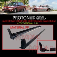 Proton Wira Saloon Sedan Aeroback Lancer GSR Side Door Lower Skirt Skirting Bodykit Body Kit  Material PP Plastic 1:1