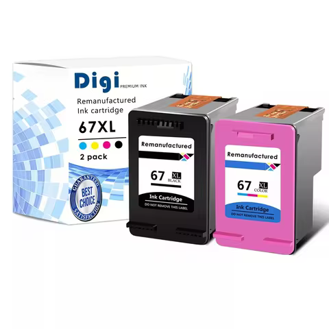 Compatible HP 67XL 67 XL Ink Cartridge for DeskJet 2752 2755 Plus 4100 4122 4123 Printer
