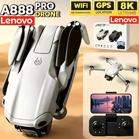 Lenovo Professional A888 Pro Drone 4K Dual Camera 5G WIFI Remote Control with screen Brushless Motor