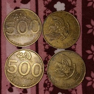 Uang 500 Melati rupiah lama Emas