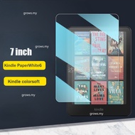 1/2 Pack Tempered Glass For Amazon Kindle PaperWhite6/Kindle colorsoft/7.0"/12th Gen 2024 HD Protect