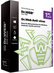 【Dr.Web大蜘蛛】電腦防毒軟體-AV防毒1台/1年序號(含技術支援) 免費送手機防毒 非卡巴-Buy序號
