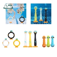 [Garende] 3 Pieces Pool Dive Rings Set Swimming Pool Toys Aquatic Exercise Diving Rings Sinking Pool