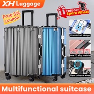 XH 20/30Inch Aluminium Frame Cabin Luggage Hard Case Suitcase Spinner Wheels Lightweight Hard Shell 