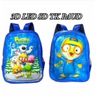 Cinta_official - Pororo LED Embossed with LED Light Up backpack Character backpack