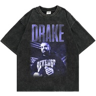 SINOIG UNISEX OVERSIZE WASHING T-SHIRT - DRAKE