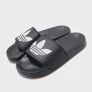 adidas 涼拖鞋 Adilette Lite 休閒 男女鞋 愛迪達 三葉草 軟底 舒適 夏日 情侶款 黑 白 FU8298 23.5cm BLACK/WHITE