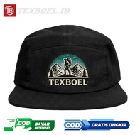 Texboel id black hat 5 panel Cool Logo
