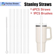 【SG】Stanley Cup Straws Replacement with Brushes Reusable Straws with Stanley 14/20/30/40 Oz Cup