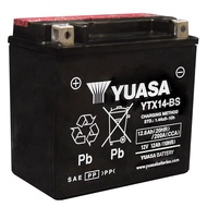 Yuasa Battery YTX14-BS Plug &amp; Play 12V For Honda Africa Twin, BMW F800GT/GS, Kawasaki GTR1400, ZX-14R