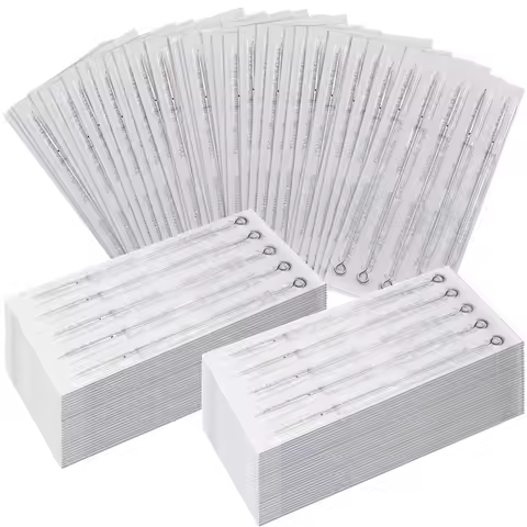100/50/20/10/5PCS Sterilized Tattoo Needles RL RS RM M1 Stainless Steel Tattoo Needles for Tattoo Ma
