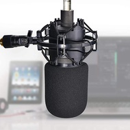 AT2020 Shock Mount with Pop Filter - Foam Windscreen with Microphone Shockmount Reduces Vibration No