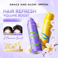 Grace and Glow Dry Shampoo Spray Shampoo for Hair Care Volume & Oil Control Daily Hair Refresh 150ml