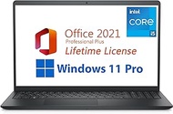 Dell 2024 Inspiron 15 Business Laptop, Free Microsoft Office 2021 with Lifetime License, 15.6" FHD 1920 x 1080, Intel Quad-Core i5-1135G7 2.4 GHz, 32GB DDR4 RAM, 1TB PCIe SSD, Windows 11 Pro, Black