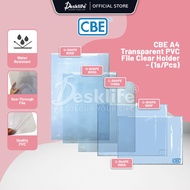 Desklife CBE A4 Transparent PVC File Clear Holder U / L / C Shape -(1s/Pcs) Paper Organizer Document