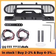 for TRX4 Metal Front Camel Trophy Bumper with Light for 1/10 RC Crawler Car  TRX4 -4