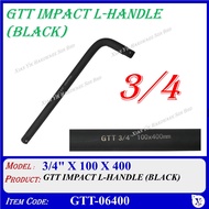 (3/4" X 100 X 400) GTT IMPACT L-HANDLE (BLACK) GTT-06400