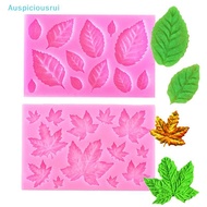Auspiciousrui 3D Mini Rose Flower Leafs Silicone Mold DIY Fondant Chocolate Sugarcraft Cake Decor Ba