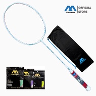 POWERMAX Badminton Racket World Tour 4U 36 Lbs Isometric All Around Advance Badminton Frame Free Bag