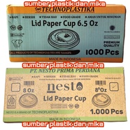 1 BOX 1000PCS NESTO LID PAPER CUP 6.5OZ 8OZ/ 8S OZ NESTO LID PAPER CUP