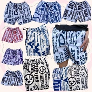 TEXT PRINTED TASLAN SHORT/DOLPHIN FOR WOMEN/TASLAN FOR MEN/GOOD QUALITY