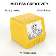AI Sticker Printer for Kids AI toy Mini Printer Voice Chat Thermal Printer Perfect Gift for Kids & F