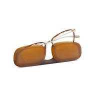 NOOZ｜時尚造型老花眼鏡-鏡腳便攜款（Faro矩形-玳瑁色）