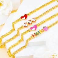 Gelang Budak Comel Trendy Terbaru Emas Bangkok Shine Pung Store 2024