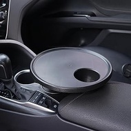 Cup Holder Car Tray, Cup Holder Expander Table for Car - Secure & 360°Adjustable Swivel arm, 9.84" T