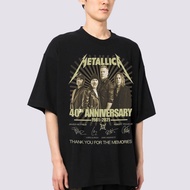 Baju-T Metallica baju kugiran rock baju-T kugiran rock baju ulang tahun ke-40 baju-T lelaki trend ba
