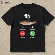 Fish Is Calling Remind Me Message Decline Accept Summer Short Sleeve T-Shirt