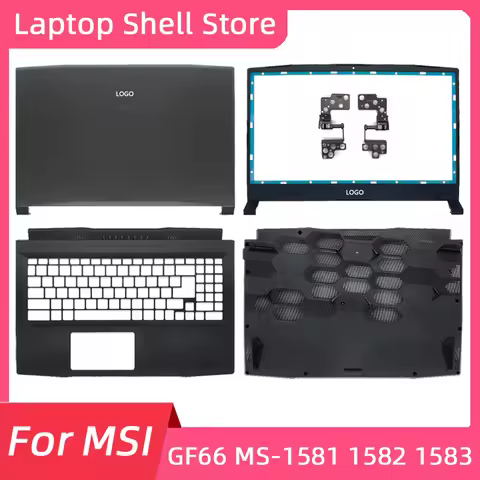 Laptop Accessories For MSI GF66 MS-1581 1582 1583 1584 LCD Back Cover/Front Bezel/Palmrest/Bottom Ba