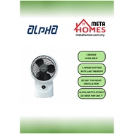 Alpha Fan 4 Speeds Motto Desk Fan (White) DT360 G2