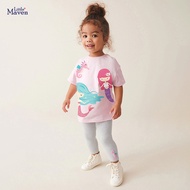 Yuantou Children's Clothing 2025 Children's Short-Sleeved Suit Cute Girl Two-Piece Suit 5CNU