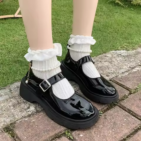 New Lolita Shoes Japanese Mary Jane Shoes Women Vintage Girls Students Uniform Platform Shoes Cospla