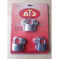 Lock KEY ATS 40 MM MASTER KEY 3 PADLOCK 1 KEY RUKO GUDANG RUKO