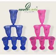 Applelady Cup Plastik/Ice Cream Cup/Glass plastik 350ml