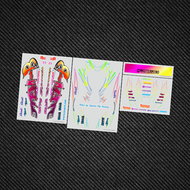 สติ๊กเกอร์ติดตัวถังรถ Manderin Model S13FC3Sitemb ลายการ์ตูน รถเล็ก รุ่น 1/10 แผ่นดิสก์ยาง ชิ้นส่วนอ