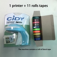 เครื่องพิมพ์พกพาแบบแมนนวล12965เครื่องพิมพ์ฉลากขนาดเล็กเครื่องพิมพ์ดีดพร้อมม้วน11 3D เทปสำหรับ Dymo ล