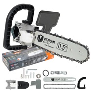 VERGIN บาร์โซ่ต่อหินเจียร์ บาร์โซ่ 11.5 นิ้ว Electric chain saw Adepter11.5  บาร์โซ่ 11.5 นิ้ว ต่อหินเจียร์ 4 นิ้ว หัวเเปลงเป็นเลื่อยไฟฟ้า.