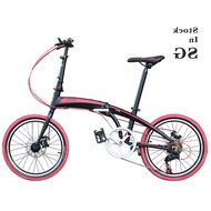 HITO Shimano Gear Bicycle 20 Inch 7 Speed Foldable Adult Outdoor City Road Aluminium Folding Bike