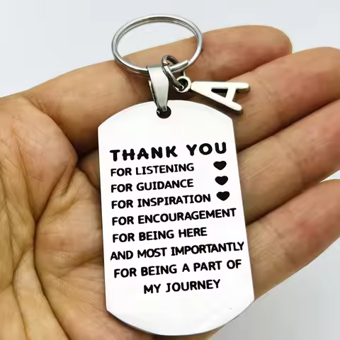 Thank You Gift Keychain for Mentor Boss Supervisor Teacher Leaving Going Away Retirement Keyring for