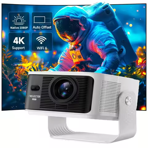 HY350MAX Projector Native 1080P 8K Support Android & Linux Dual System 500ANSI Home Cinema，for Home 