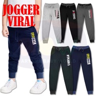 Seluar Jogger Budak Random BRANDS Plain Jogger / Sweat Pant (1Y-9Y) - Random Color  Kanak-Kanak Lemb