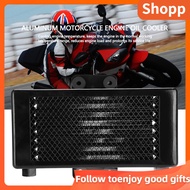 shopp Upgrade 125ml Motorcycle Engine Oil Cooler Cooling Radiator for 125CC-250CC Aluminum Black