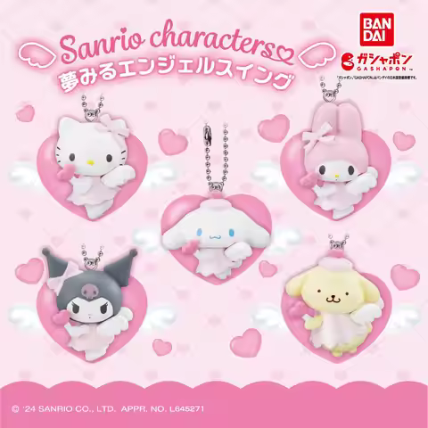 Bandai Authentic Original Japan Sanrio Characters Mermaid Shaped Kuromi My Melody Gashapon Pendant B