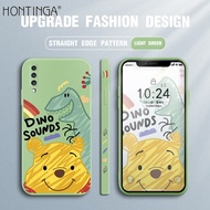 Hontinga เคสโทรศัพท์ Samsung Galaxy A71 A51 A70เคสสี่เหลี่ยมลายการ์ตูนหมีน่ารักทำจากซิลิโคนนิ่มขอบเคสยางเต็มฝาปิดกล้องเคสป้องกันด้านหลังสำหรับเด็กผู้หญิง