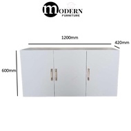 3 Door Top Cabinet Wardrobe / 2 Door Top Cabinet Wardrobe - White / Walnut